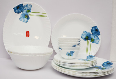 

Laopala Blue Poppies Pack of 21 Dinner Set(Ceramic)