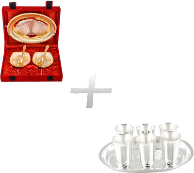 

G S Museum Pack of 12 Dinner Set(Silver Plated)