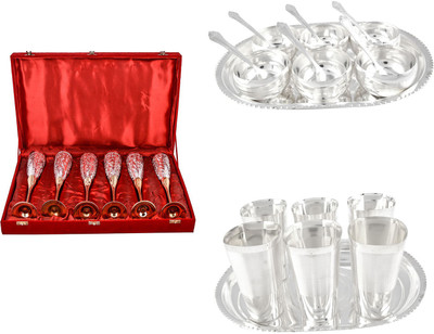 

G S Museum Pack of 26 Dinner Set(Silver Plated)