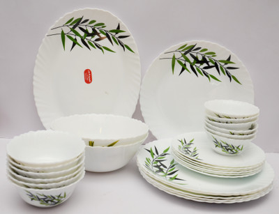 

Laopala Lustrous Leaves Pack of 27 Dinner Set(Ceramic)