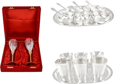 

G S Museum Pack of 22 Dinner Set(Silver Plated)