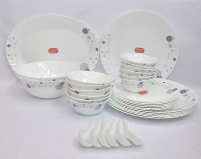 

Laopala Purple haze Pack of 33 Dinner Set(Ceramic)