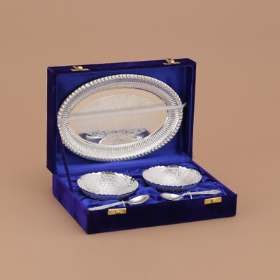 69% OFF on Indecrafts Pack of 5 Silver Plated Dinner Set 69% OFF on Indecrafts Pack of 5 Silver Plated Dinner Set