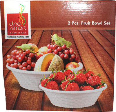 

DineSmart Bowl Set Pack of 2 Dinner Set(Melamine)