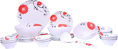 

Thaiware Black Desire Pack of 30 Dinner Set(Melamine)