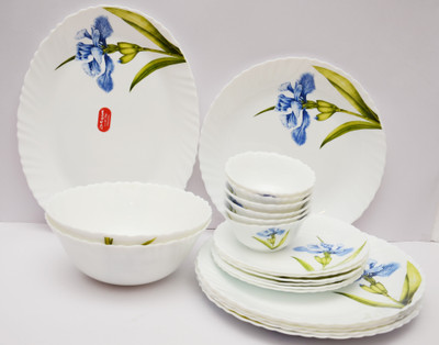 

Laopala Royal Iris Pack of 21 Dinner Set(Ceramic)