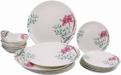 

BP Bharat Pack of 18 Dinner Set(Bone China)