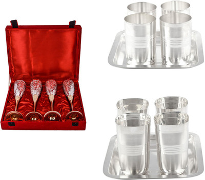 

G S Museum Pack of 14 Dinner Set(Silver Plated)