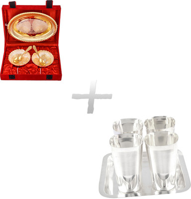 

G S Museum Pack of 10 Dinner Set(Silver Plated)