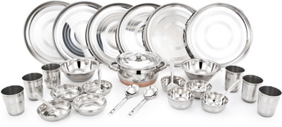 

Mahavir Pack of 36 Dinner Set(Stainless Steel)
