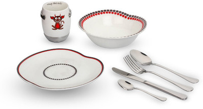 

Arttdinox Pack of 4 Dinner Set(Ceramic)