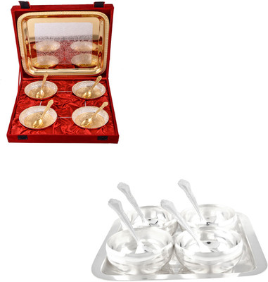 

G S Museum Pack of 18 Dinner Set(Silver Plated)