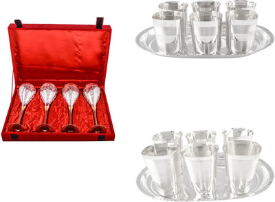 

G S Museum Pack of 18 Dinner Set(Silver Plated)