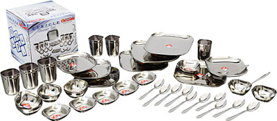 

MiLi CUBICLE 48 Pack of 48 Dinner Set(Stainless Steel)