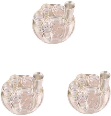 

G S Museum Pack of 27 Dinner Set(Silver Plated)