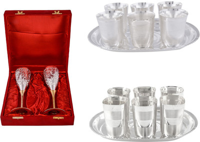 

G S Museum Pack of 14 Dinner Set(Silver Plated)