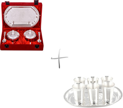 

G S Museum Pack of 12 Dinner Set(Silver Plated)