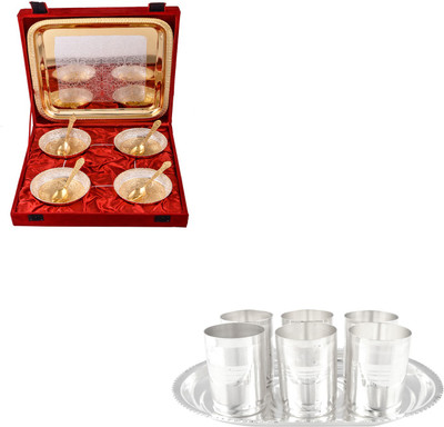 

G S Museum Pack of 16 Dinner Set(Silver Plated)