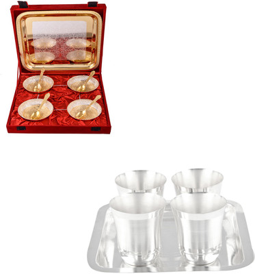 

G S Museum Pack of 14 Dinner Set(Silver Plated)