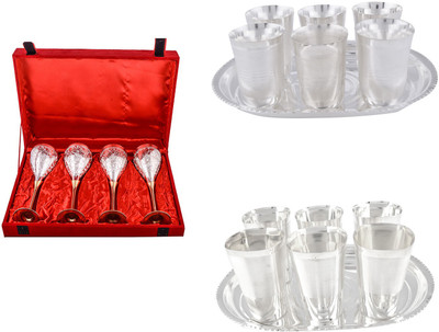 G S Museum Pack of 18 Dinner Set(Silver Plated)