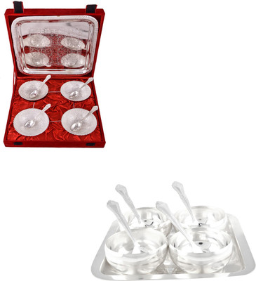 

G S Museum Pack of 18 Dinner Set(Silver Plated)