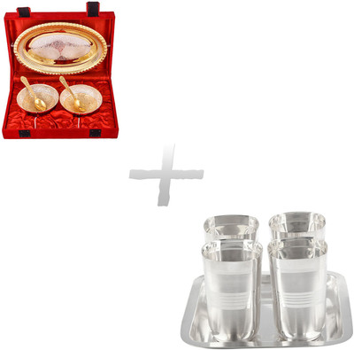 

G S Museum Pack of 10 Dinner Set(Silver Plated)