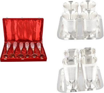 

G S Museum Pack of 16 Dinner Set(Silver Plated)