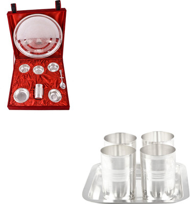 

G S Museum Pack of 13 Dinner Set(Silver Plated)