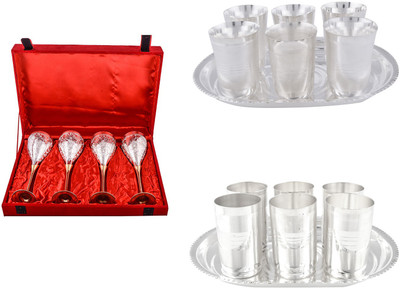 

G S Museum Pack of 18 Dinner Set(Silver Plated)