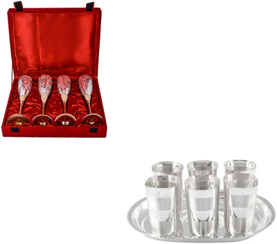 

G S Museum Pack of 11 Dinner Set(Silver Plated)
