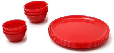 

DS ZONE dinner plate Pack of 12 Dinner Set(Plastic)