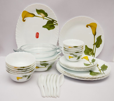 

Laopala Amber Lily Pack of 35 Dinner Set(Ceramic)