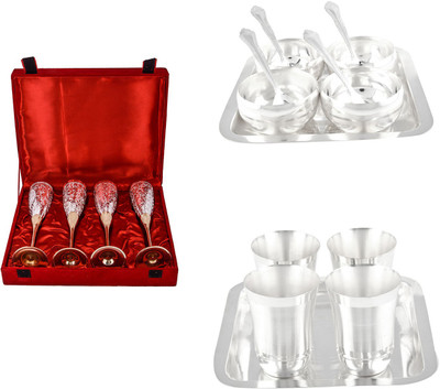 

G S Museum Pack of 18 Dinner Set(Silver Plated)