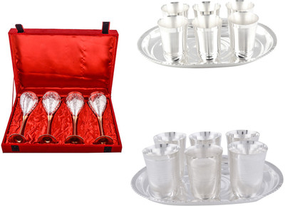 

G S Museum Pack of 18 Dinner Set(Silver Plated)