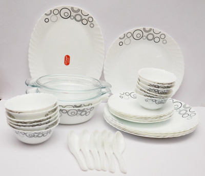 

Laopala Misty Drops Pack of 35 Dinner Set(Ceramic)