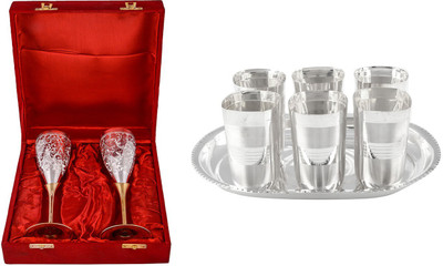 

G S Museum Pack of 9 Dinner Set(Silver Plated)