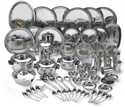 16 Off On Vinod Pack Of 85 Stainless Steel Dinner Set On Flipkart Paisawapas Com