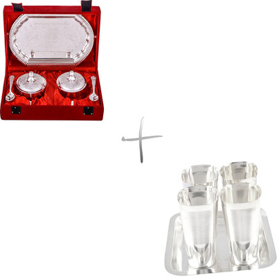 

G S Museum Pack of 10 Dinner Set(Silver Plated)