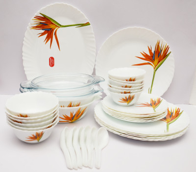 

Laopala Flaming Grace Pack of 35 Dinner Set(Ceramic)