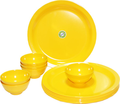 

IVEO Round Pack of 12 Dinner Set(Melamine)