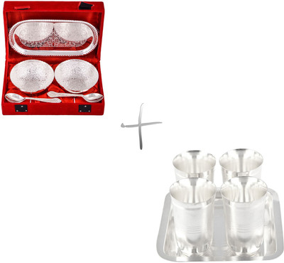 

G S Museum Pack of 10 Dinner Set(Silver Plated)
