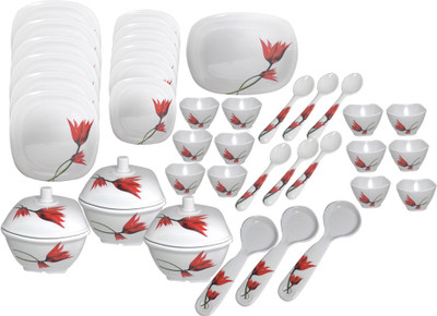 

bartan hub Pack of 37 Dinner Set(Melamine)