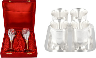 

G S Museum Pack of 7 Dinner Set(Silver Plated)