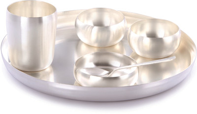 

Ojas Pack of 6 Dinner Set(Silver Plated)