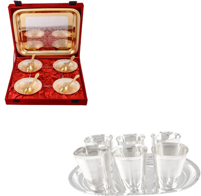 

G S Museum Pack of 16 Dinner Set(Silver Plated)
