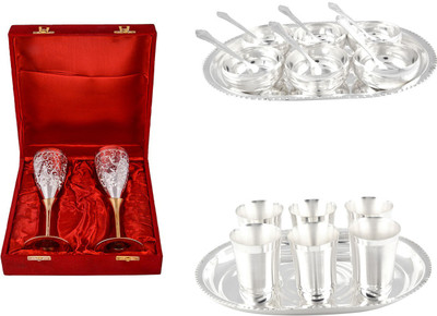 

G S Museum Pack of 22 Dinner Set(Silver Plated)