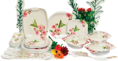 

KUNKA Dinner set Pack of 41 Dinner Set(Melamine)