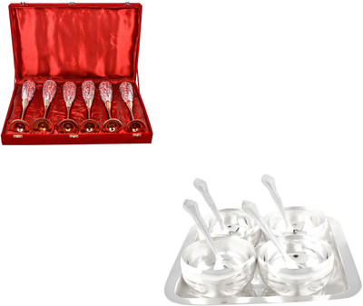 

G S Museum Pack of 15 Dinner Set(Silver Plated)