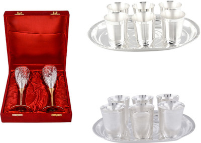 

G S Museum Pack of 14 Dinner Set(Silver Plated)