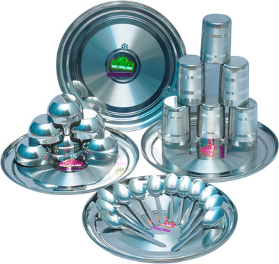 

Life Line Services Pack of 36 Dinner Set(Stainless Steel)